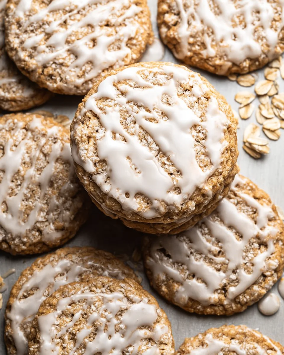 Brown Butter Iced Oatmeal Cookies Recipe