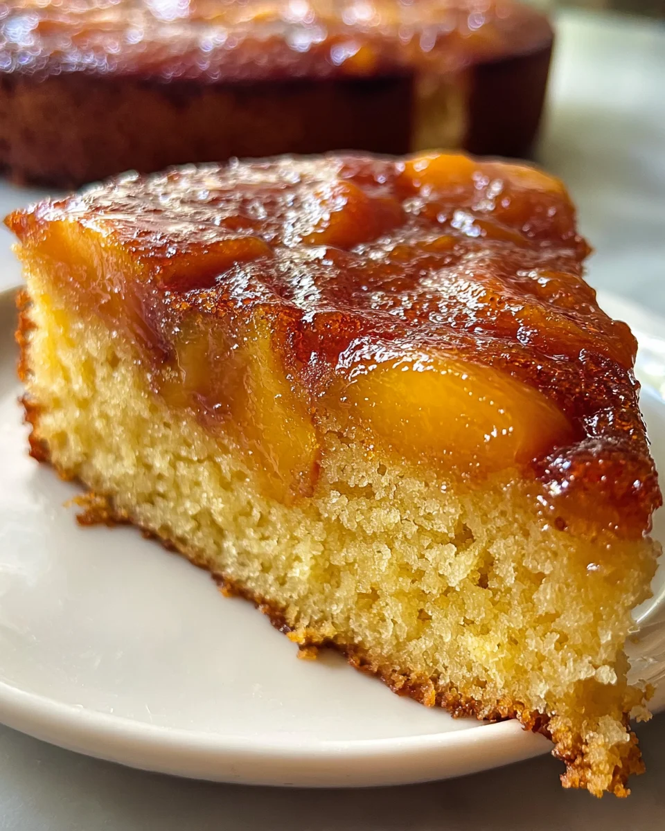 Brown Sugar Peach Cake