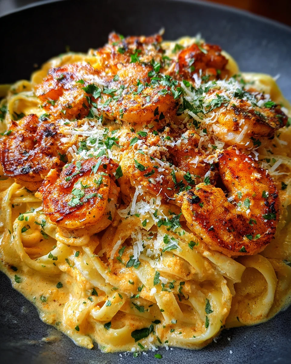 Cajun Chicken and Shrimp Alfredo 24 Cajun