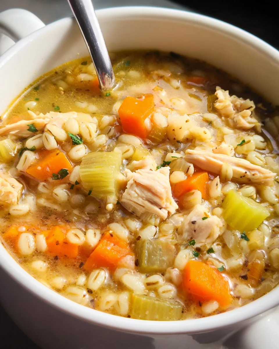 Chicken Barley Soup 32 Chicken Barley Soup