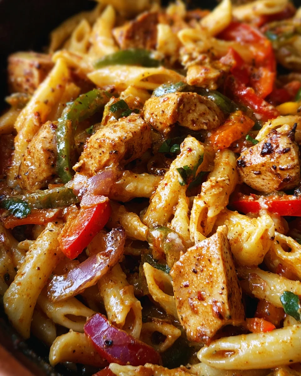 Chicken Fajita Pasta 20 Chicken