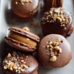 Chocolate Peanut Butter Macarons