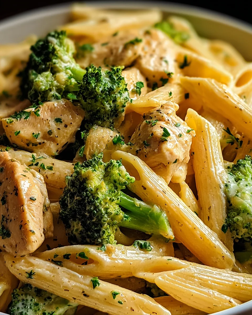 Creamy Broccoli and Chicken Penne 20 Creamy