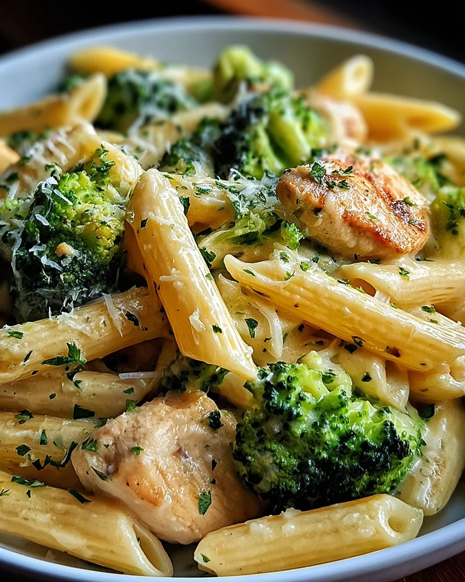 Creamy Broccoli and Chicken Penne 21 Creamy