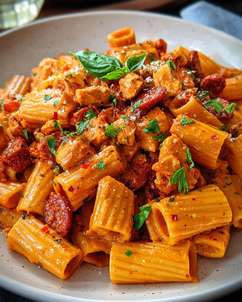 Creamy Chicken and Chorizo Pasta 20 Creamy