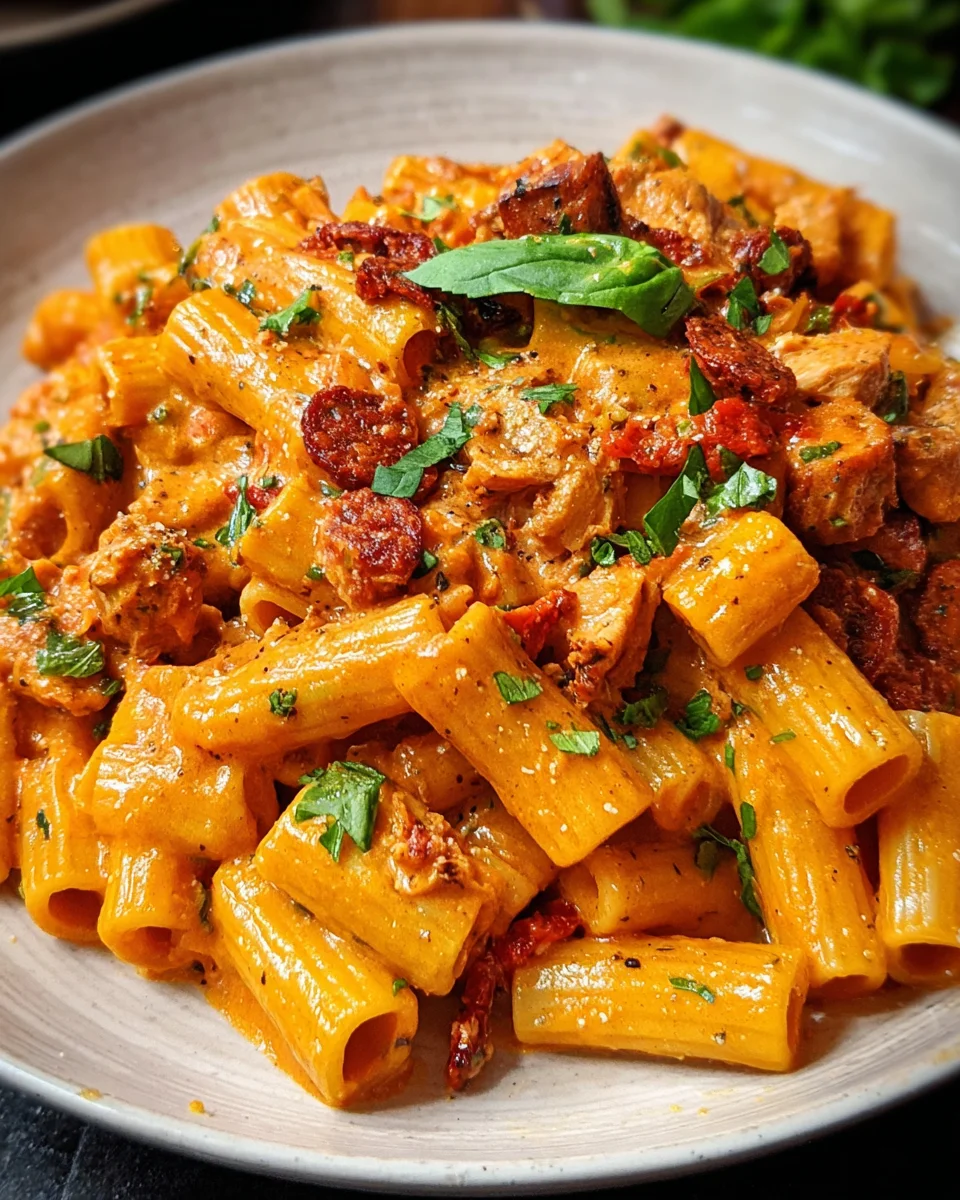 Creamy Chicken and Chorizo Pasta 21 Creamy