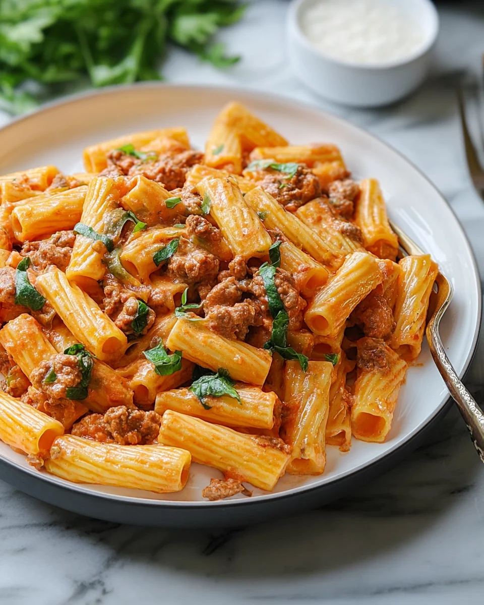 Creamy Sausage Rigatoni 21 Creamy
