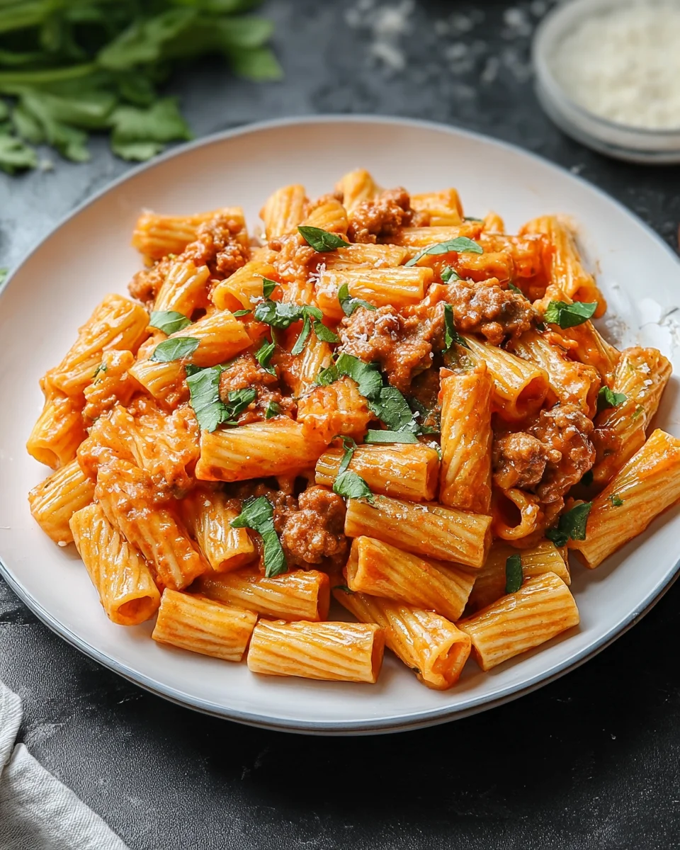 Creamy Sausage Rigatoni 22 Creamy
