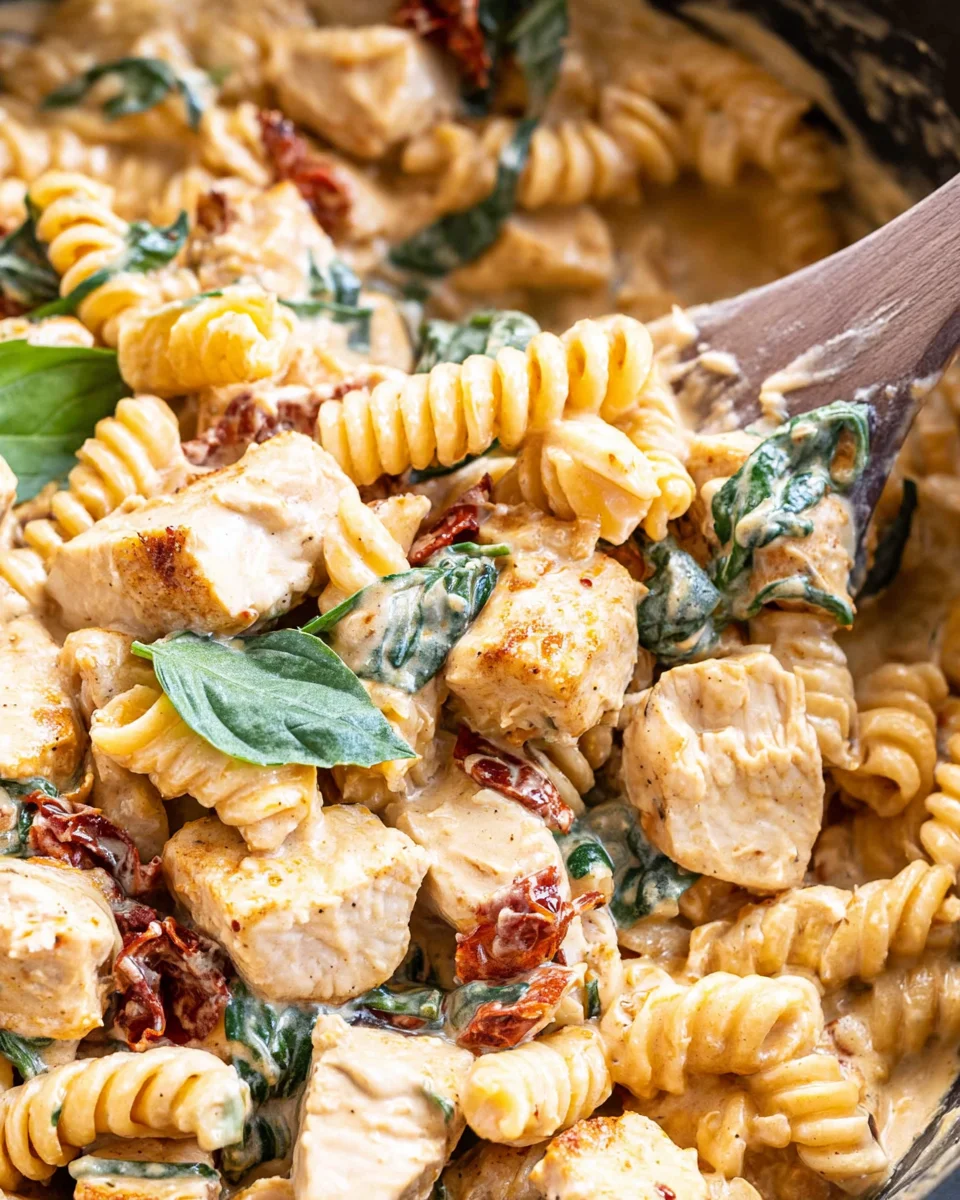 Creamy Sun Dried Tomato Chicken Pasta