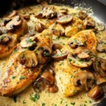 Creamy White Wine Mushroom Chicken