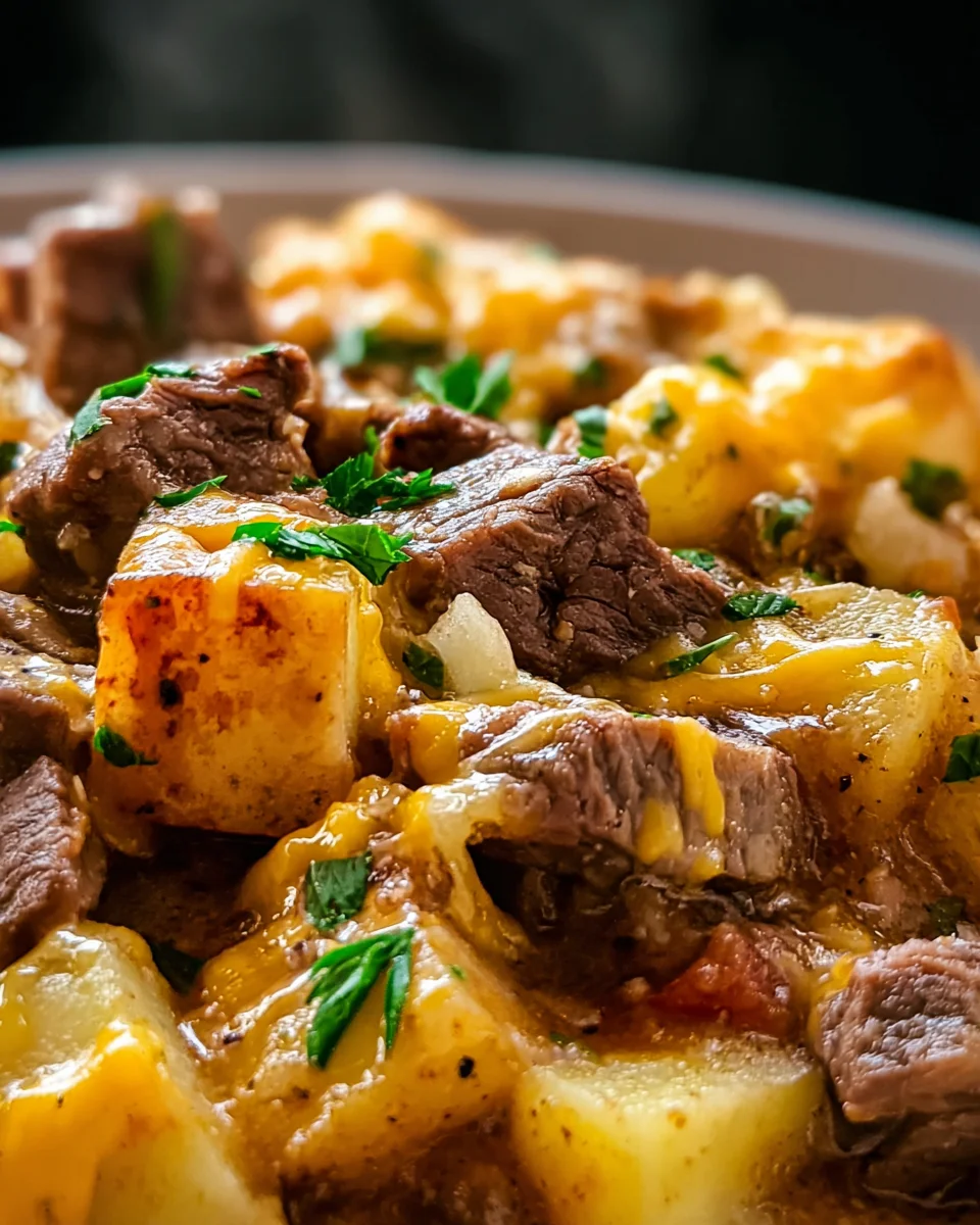 Crockpot Loaded Steak and Potato Bake Recipe 18 Crockpot