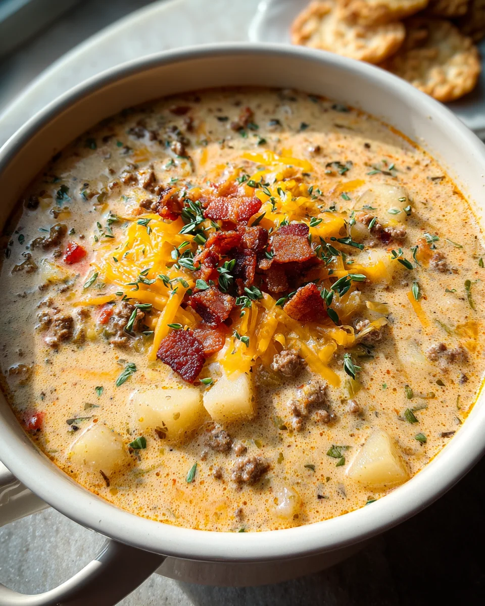 Easy Cheeseburger Soup 20 Easy