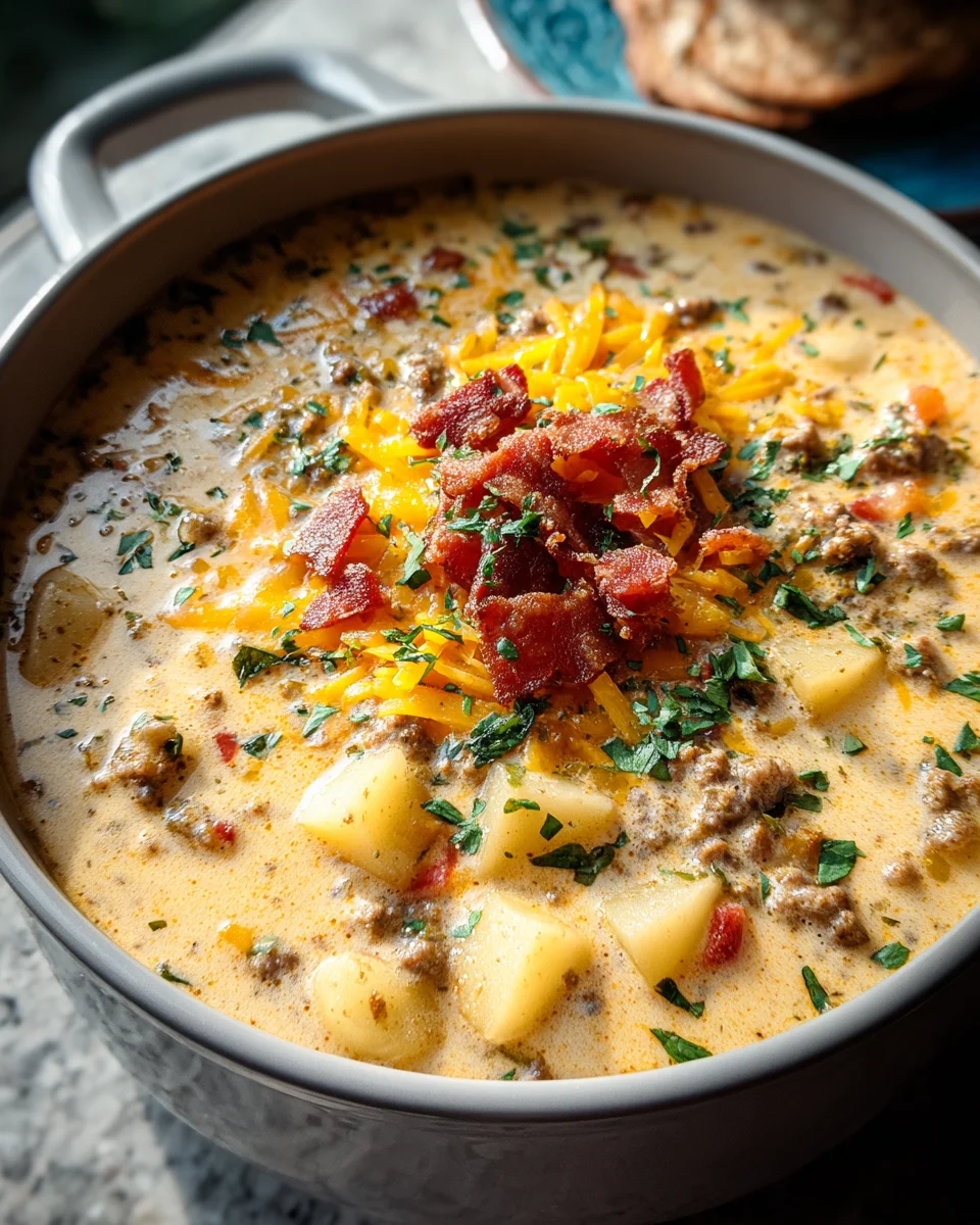 Easy Cheeseburger Soup 21 Easy
