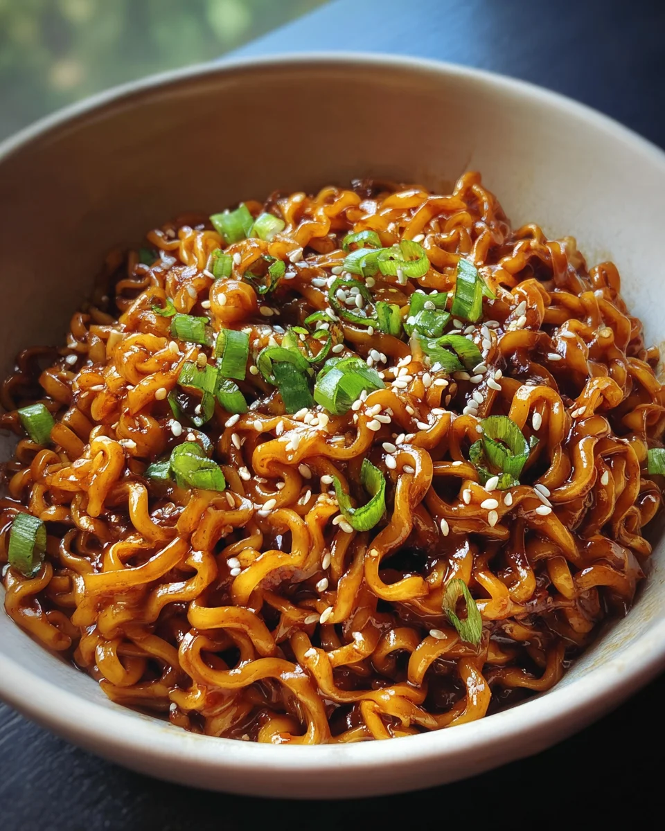 Easy Saucy Ramen Noodles