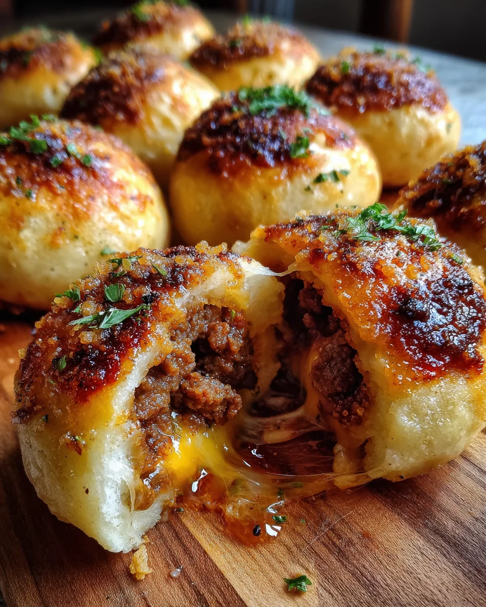 Garlic Parmesan Cheeseburger Bombs 20 Garlic