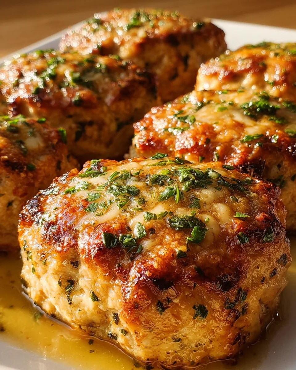 Garlic Parmesan Chicken Meatloaves 23 Garlic
