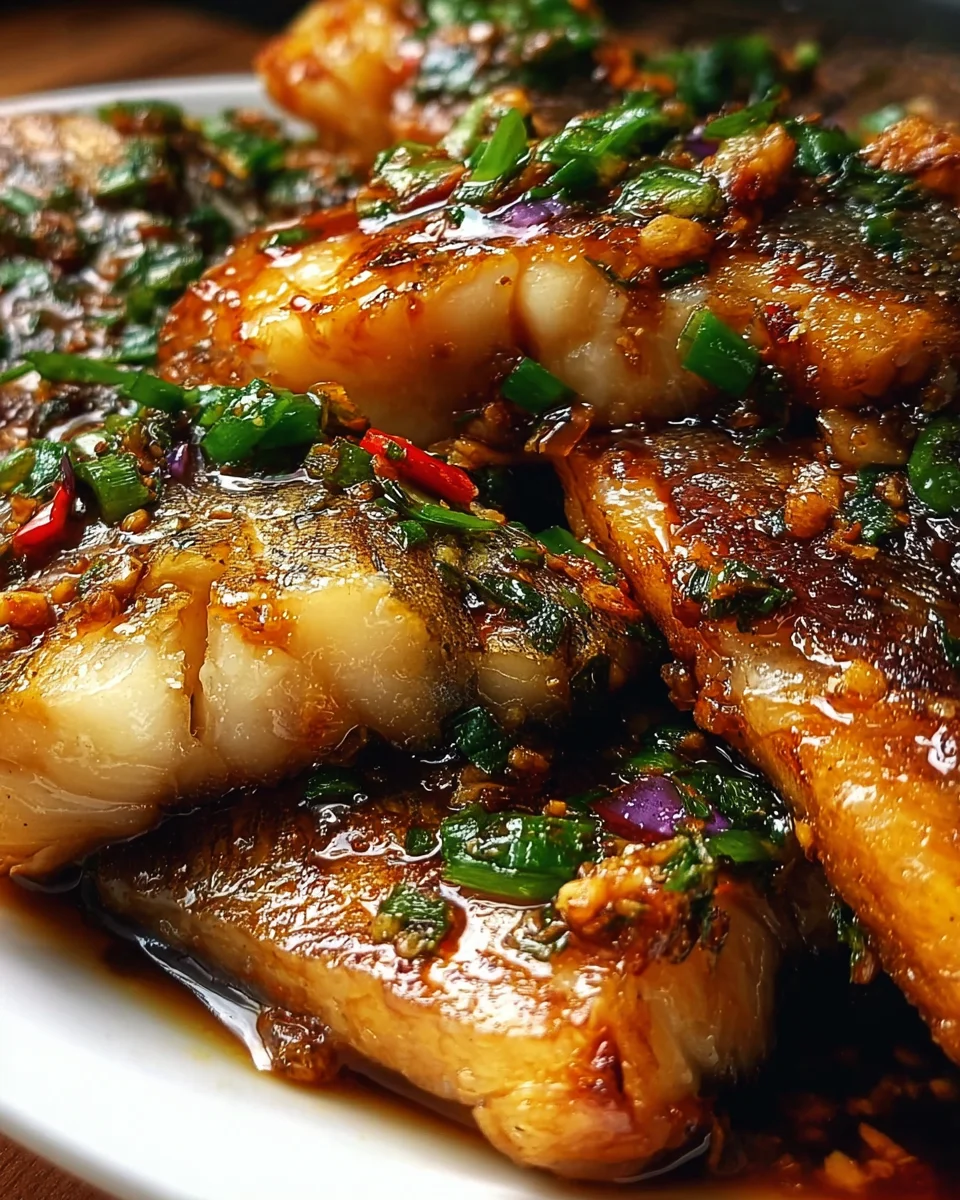 Ginger Onion Fried Sea Bass 22 Ginger