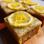 Glazed Lemon Poppy Seed Bars