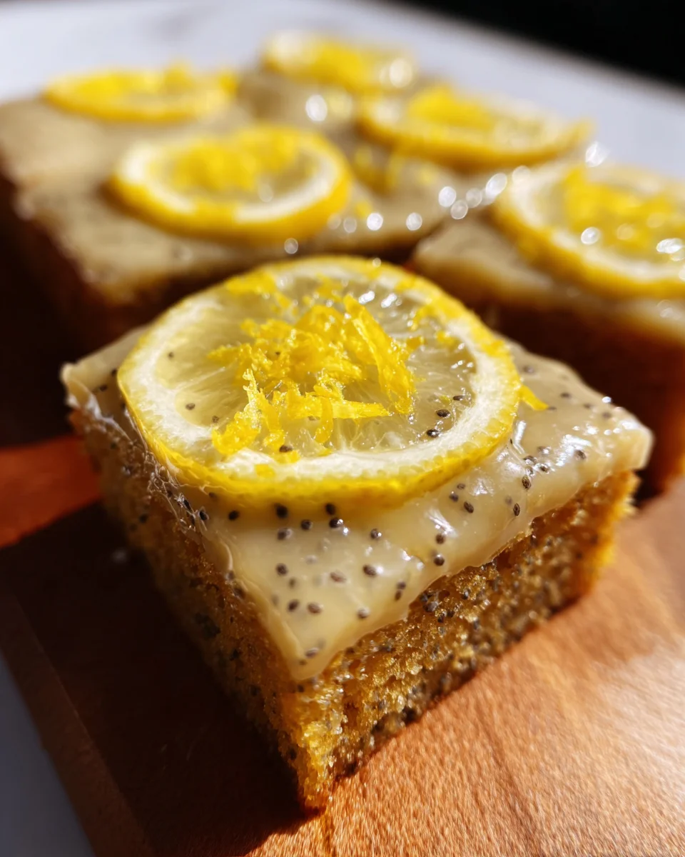 Glazed Lemon Poppy Seed Bars 25 Glazed Lemon Poppy Seed Bars
