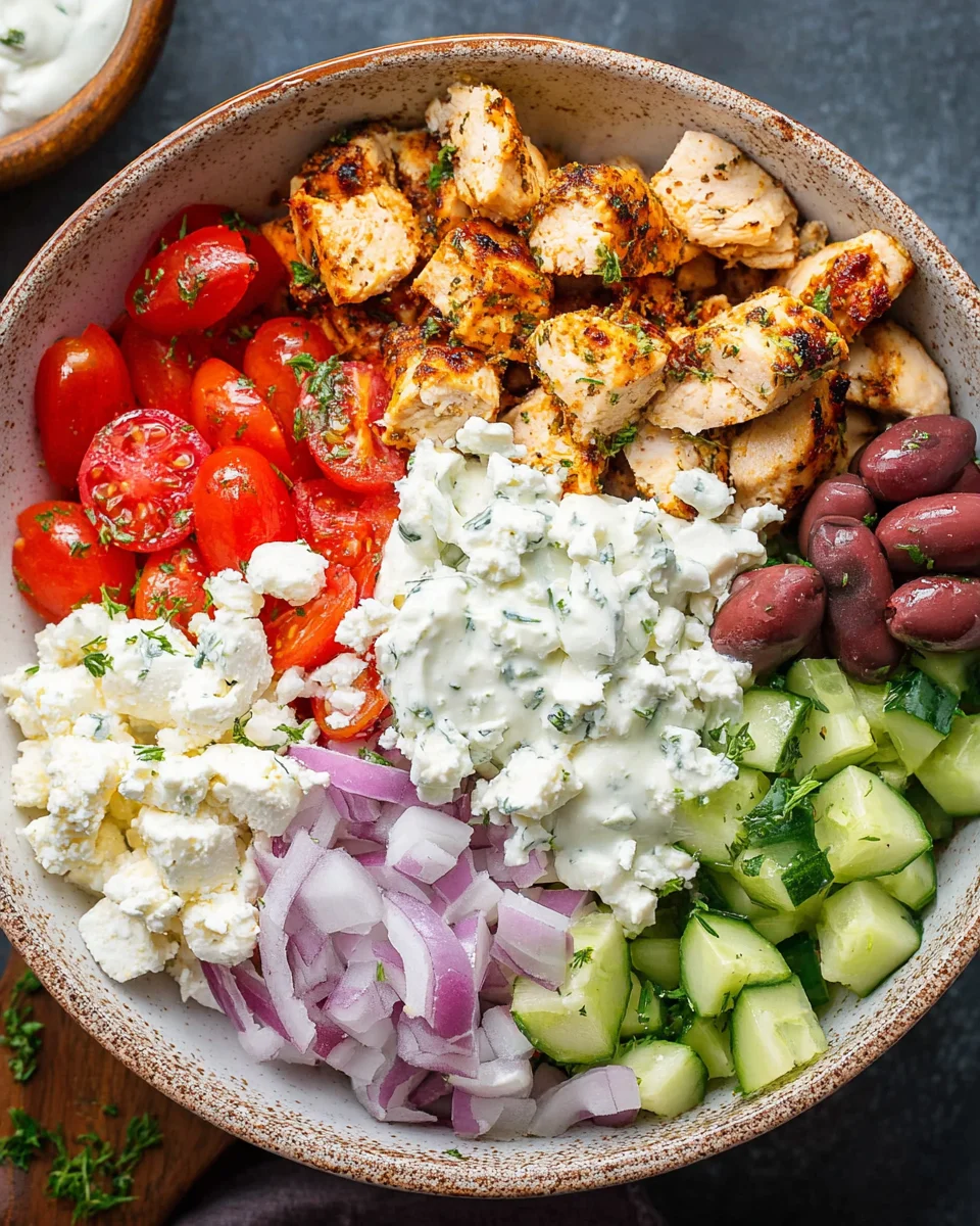 Greek Chicken Bowls 28 Greek Chicken Bowls