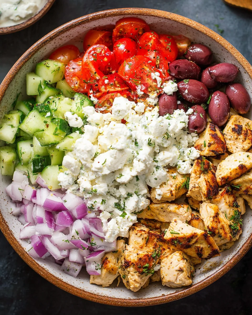 Greek Chicken Bowls 27 Greek