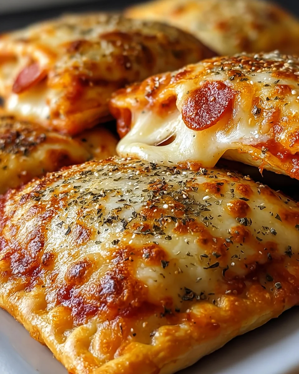 Homemade Easy Cheesy Pizza Pockets