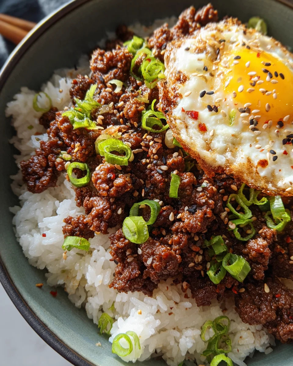 Korean Ground Beef Bowl (25-Minutes)