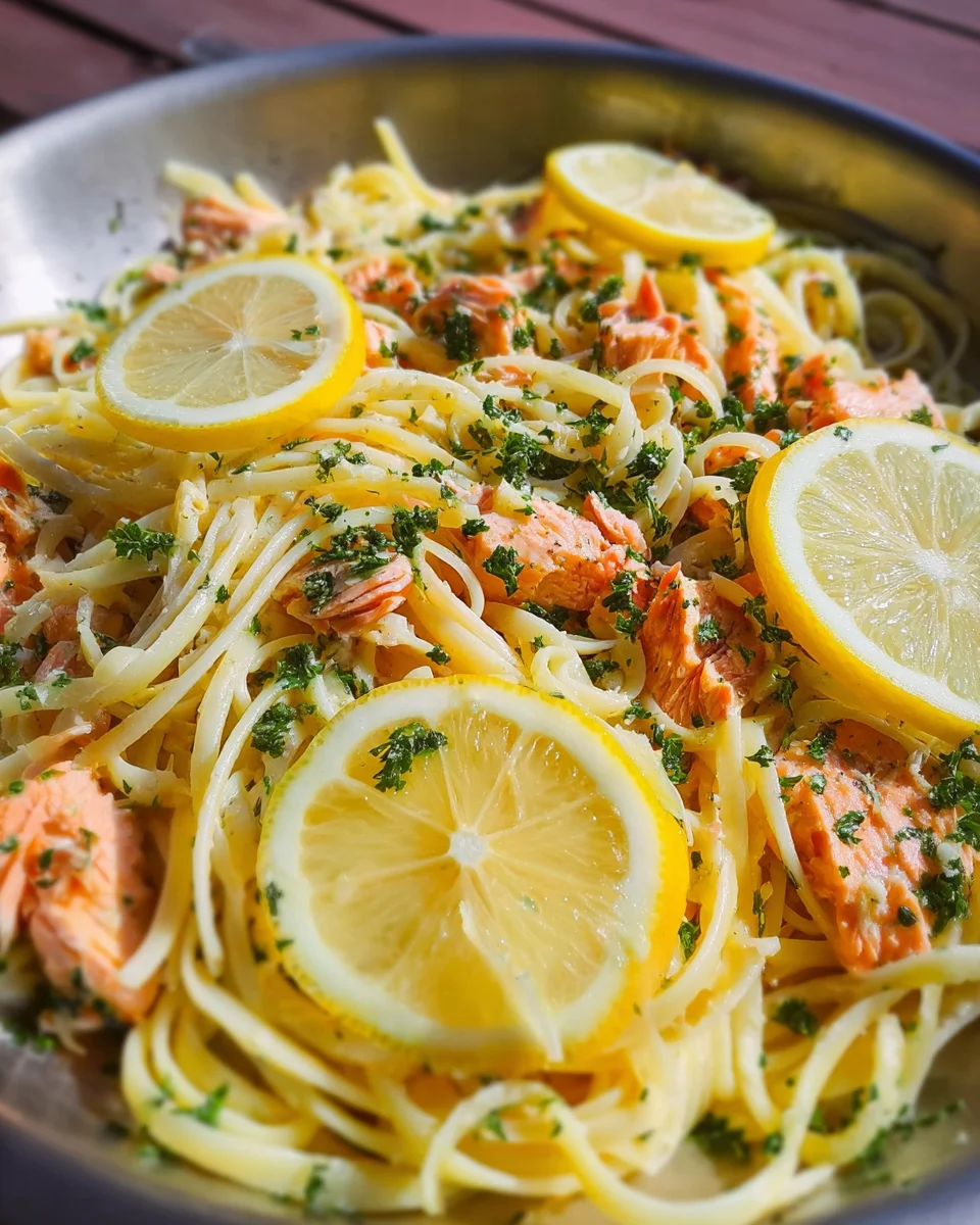 Lemon-Butter Salmon Pasta 19 Lemon-Butter
