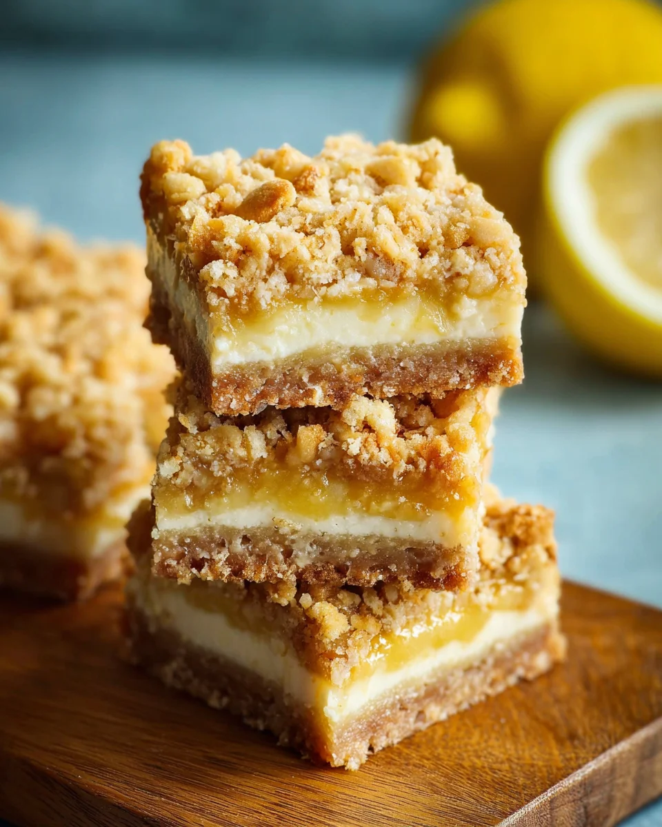 Lemon Oatmeal Crumble Bars 23 Lemon