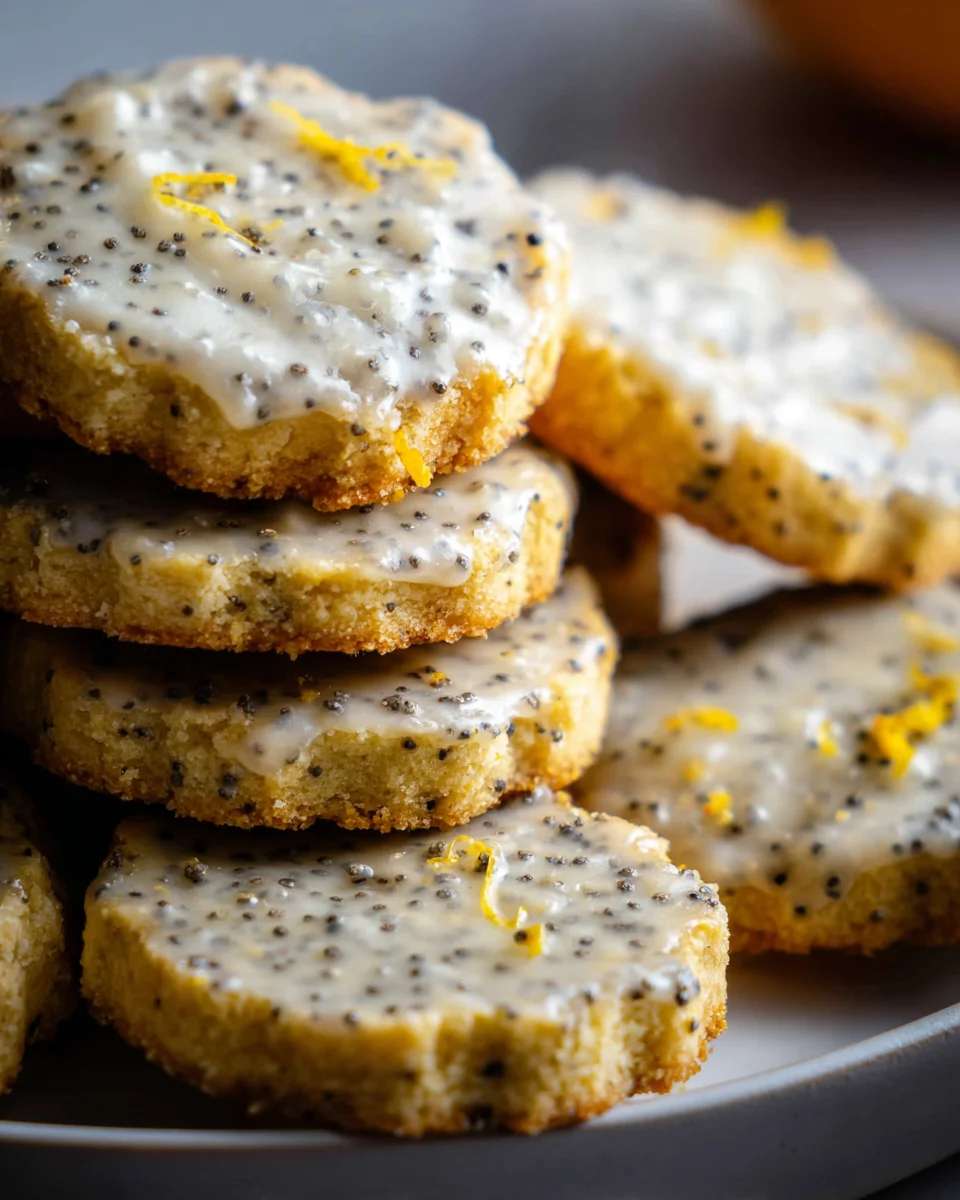 Lemon Poppy Seed Shortbread Cookies 20 Lemon