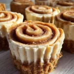 Mini Cinnamon Roll Cheesecakes