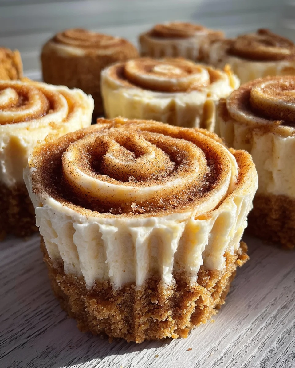 Mini Cinnamon Roll Cheesecakes 30 Mini Cinnamon Roll Cheesecakes