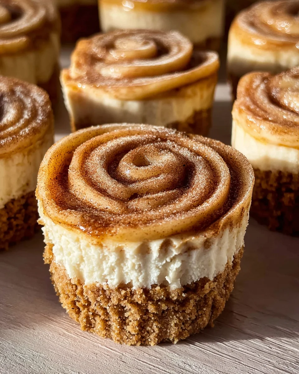 Mini Cinnamon Roll Cheesecakes 27 Mini