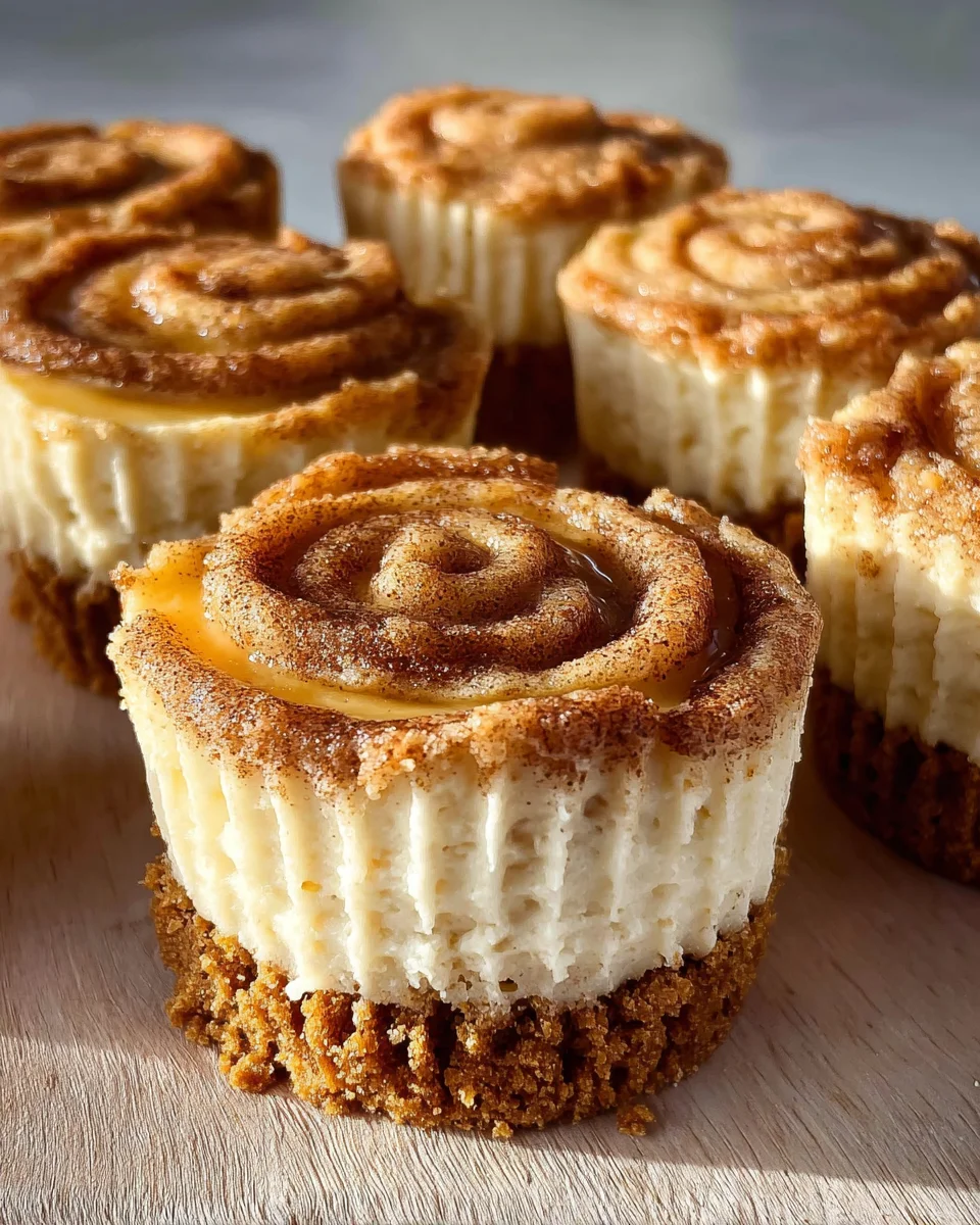 Mini Cinnamon Roll Cheesecakes 28 Mini