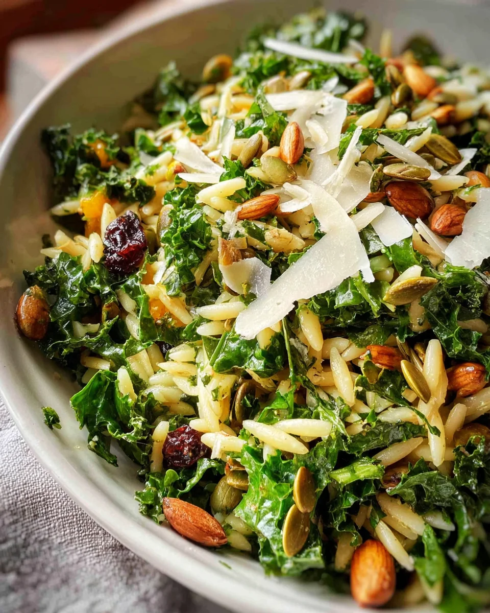 Orzo Kale Salad with Lemon Vinaigrette 23 Orzo
