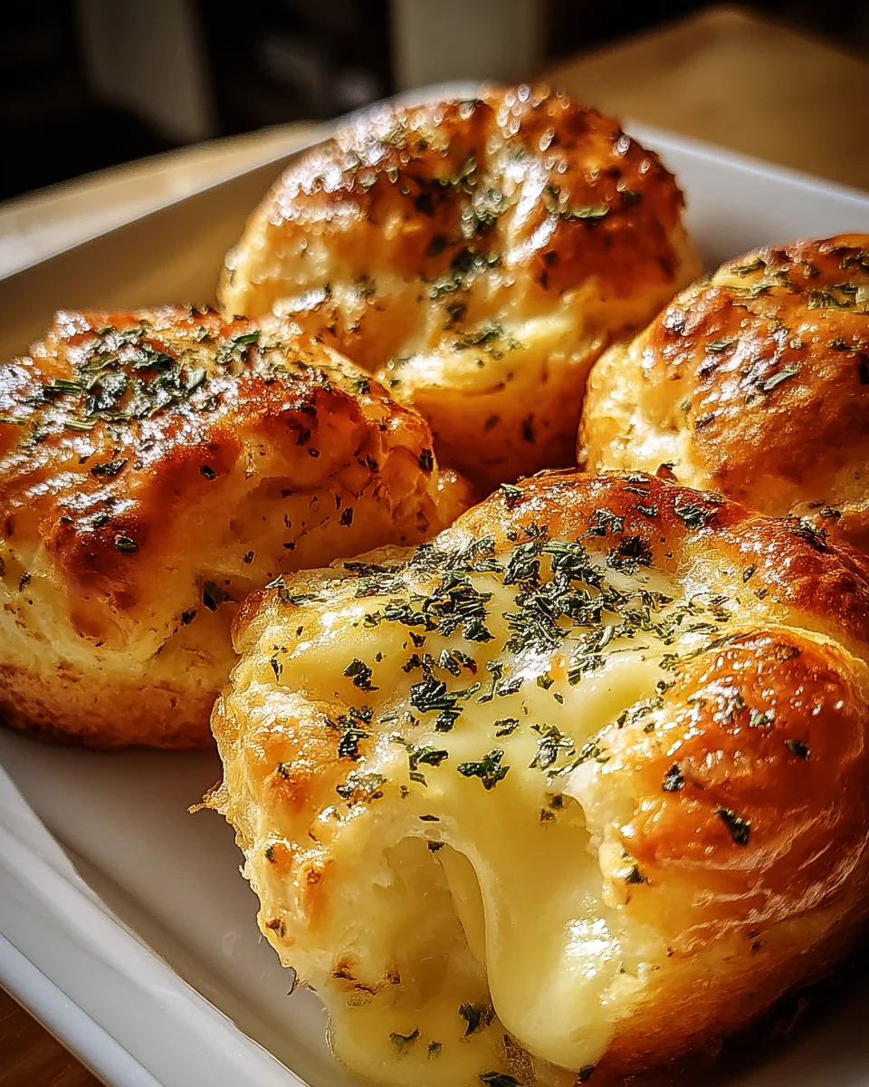 Pillsbury Biscuit Garlic Butter Cheese Bombs