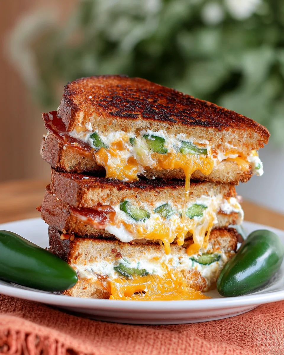 Roasted Jalapeño Popper Grilled Cheese