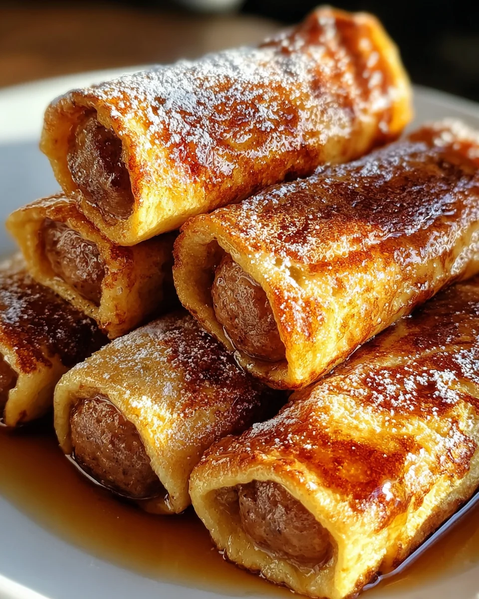 Sausage French Toast Roll-Ups Recipe 18 Sausage