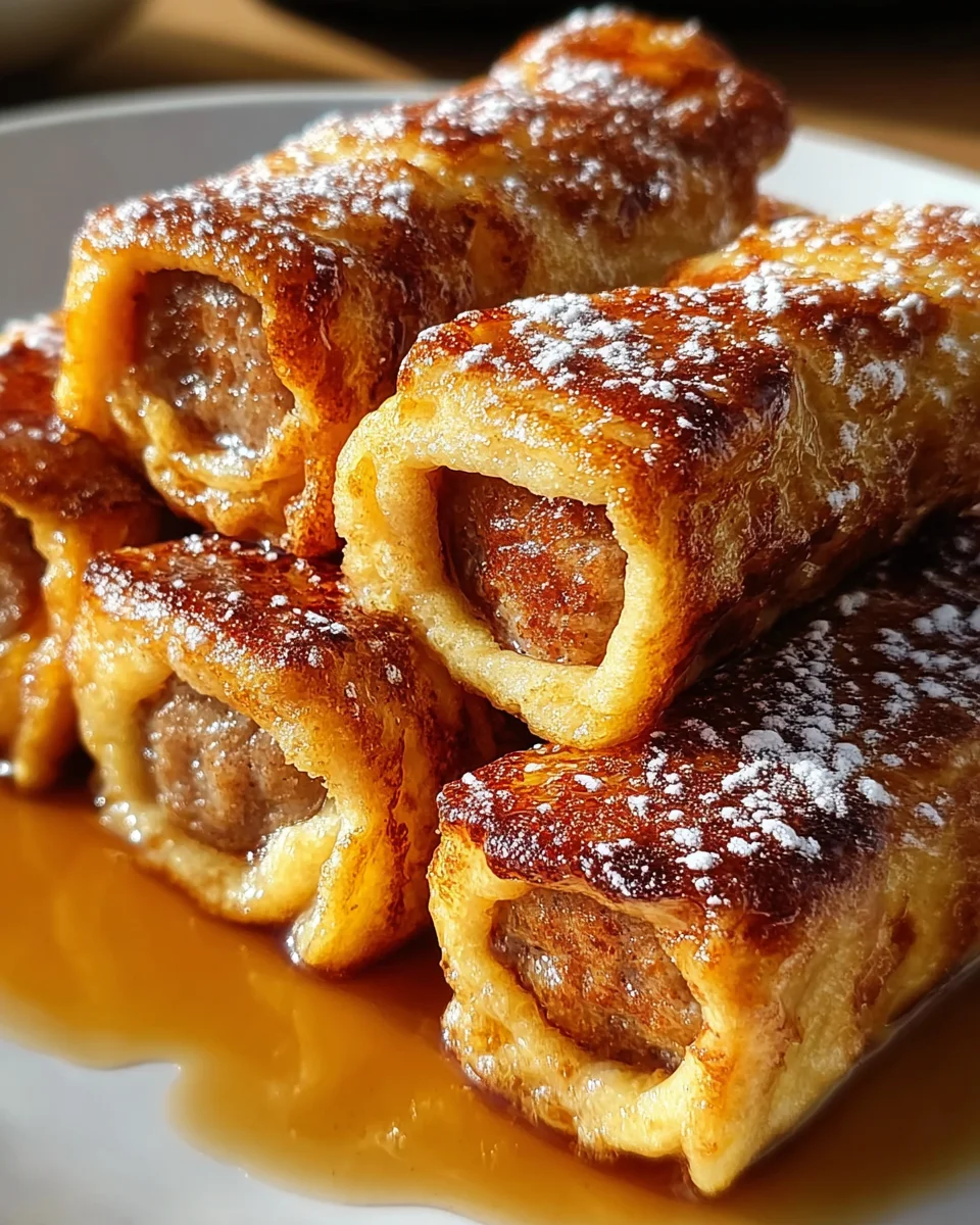 Sausage French Toast Roll-Ups Recipe 19 Sausage