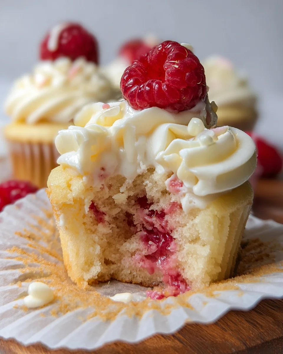 The Best White Chocolate Raspberry Cupcakes