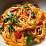Vegan Creamy Sun Dried Tomato Pasta Recipe