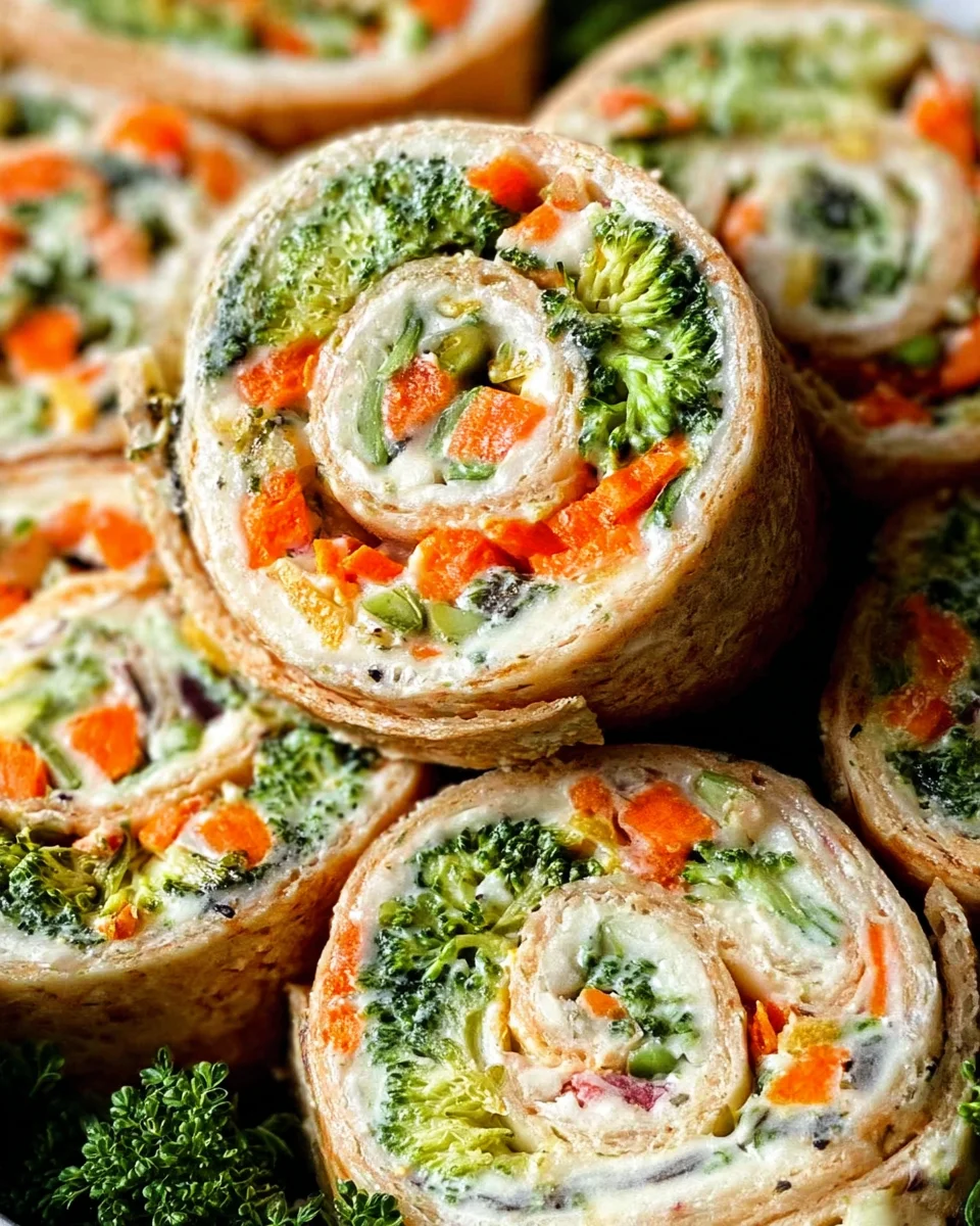 Vegan Veggie Pinwheels with Broccoli and Carrots Recipe 23 Vegan Veggie Pinwheels with Broccoli and Carrots Recipe