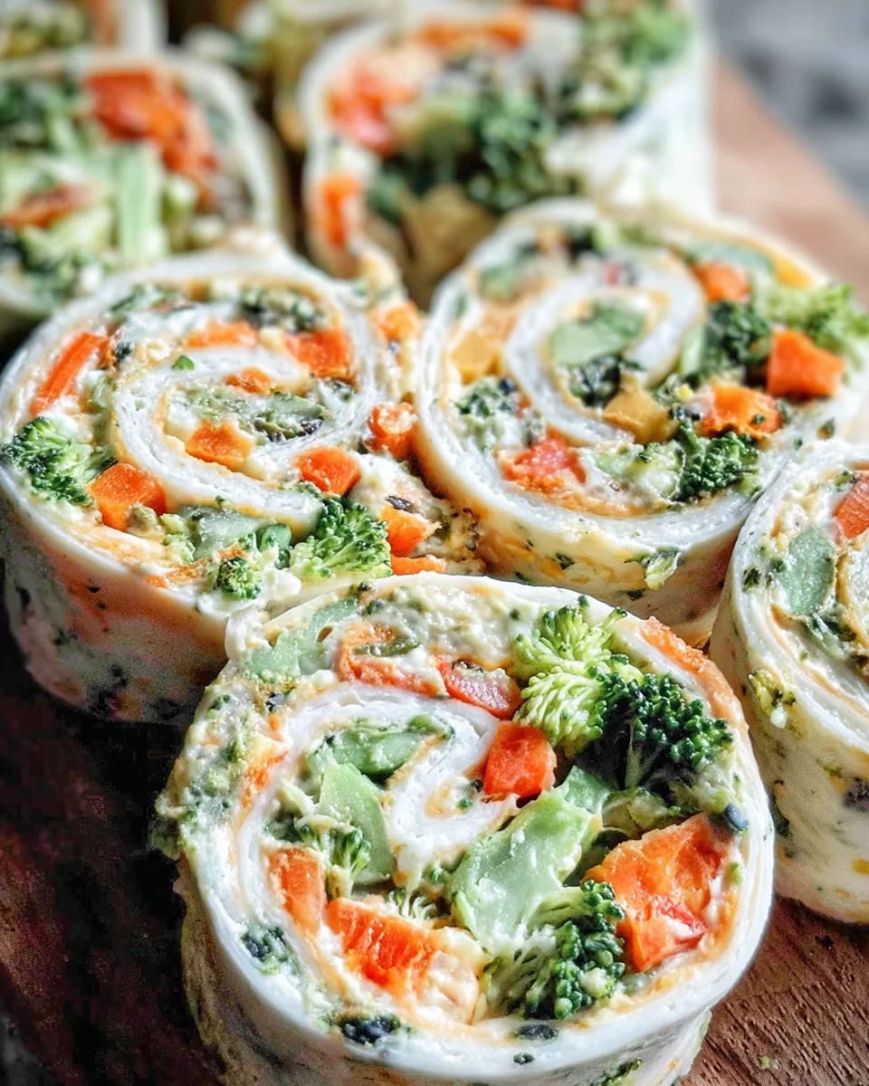 Vegan Veggie Pinwheels with Broccoli and Carrots Recipe 16 Vegan