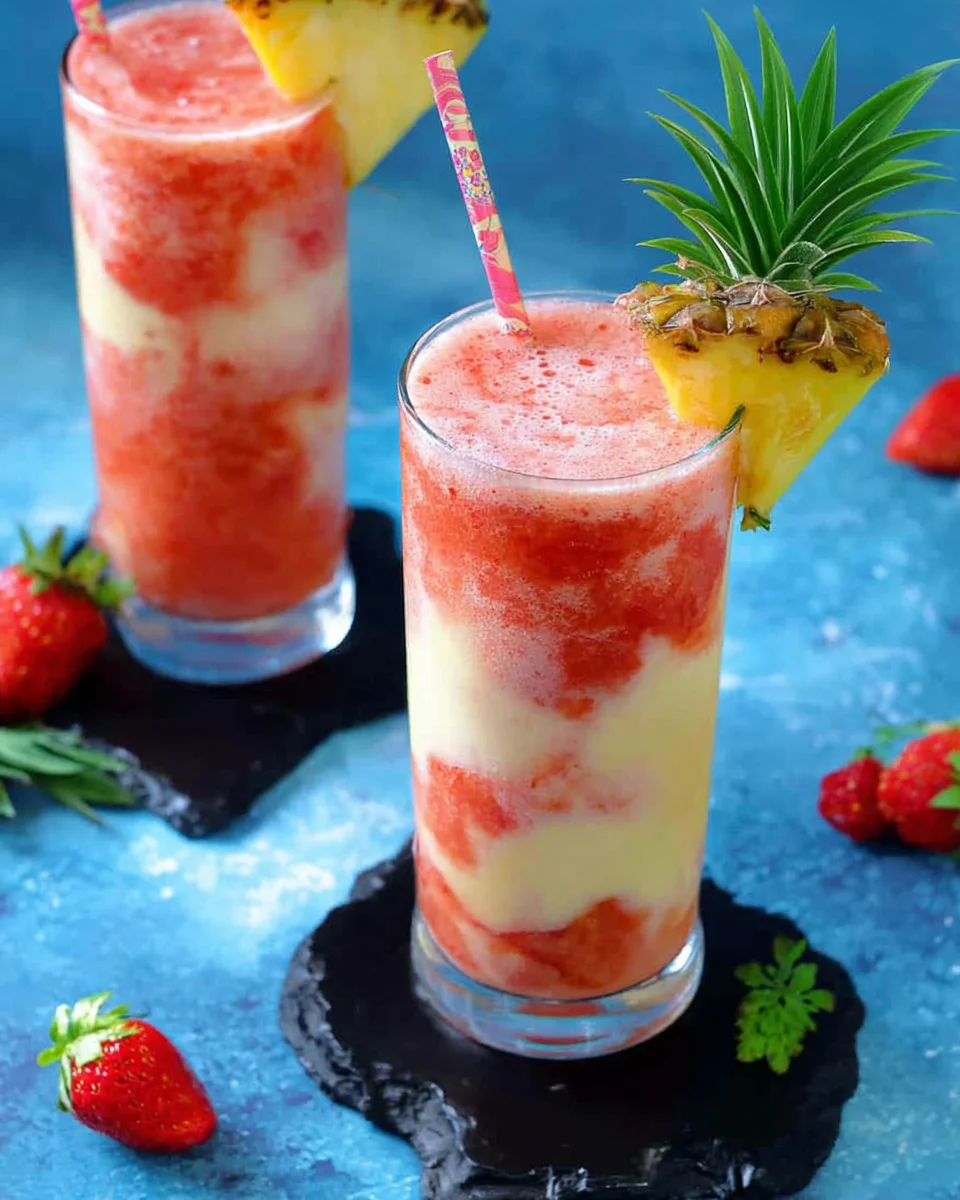 Virgin Strawberry Pina Colada