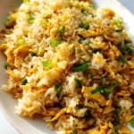 10 min. Easy Egg Fried Rice (only 6 ingredients!)