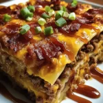 BBQ Bacon Cheeseburger Lasagna