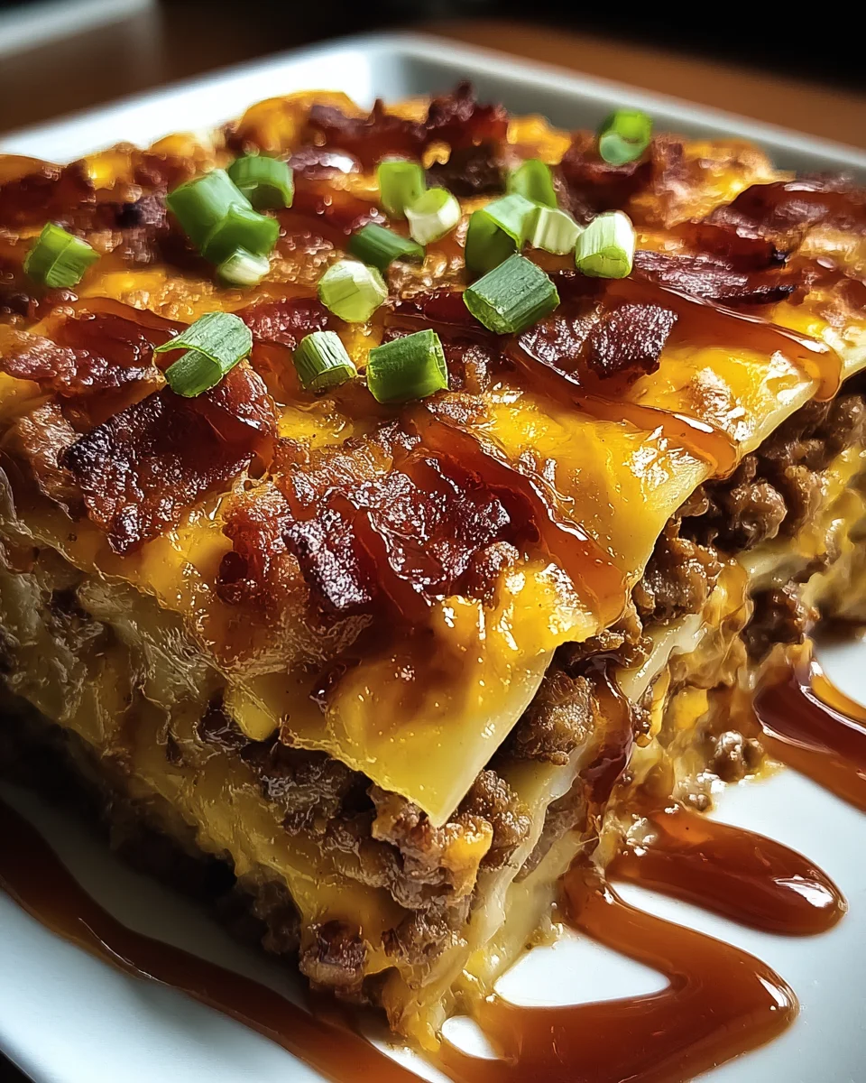 BBQ Bacon Cheeseburger Lasagna 27 BBQ Bacon Cheeseburger Lasagna