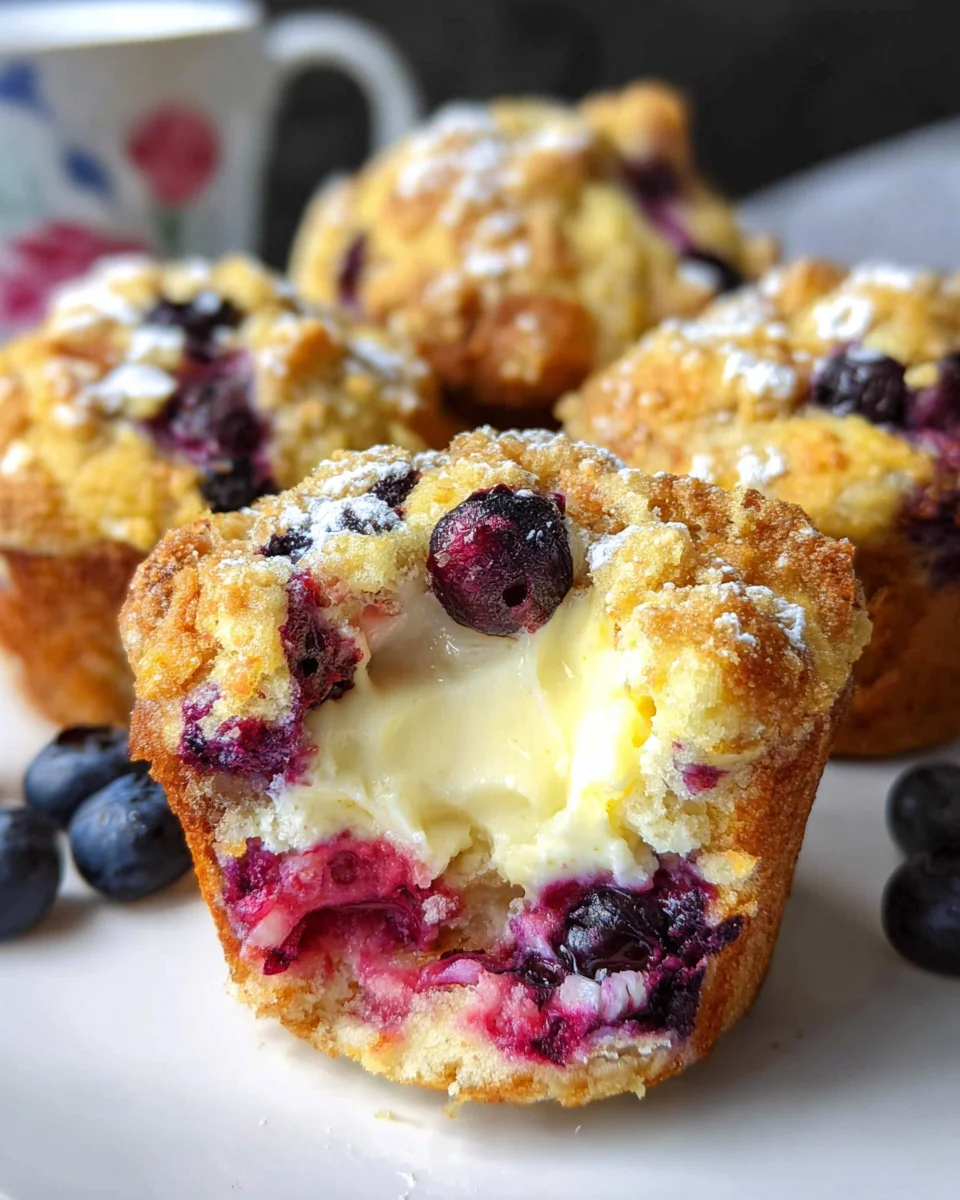 Blueberry Cream Cheese Muffins recipe 24 Blueberry