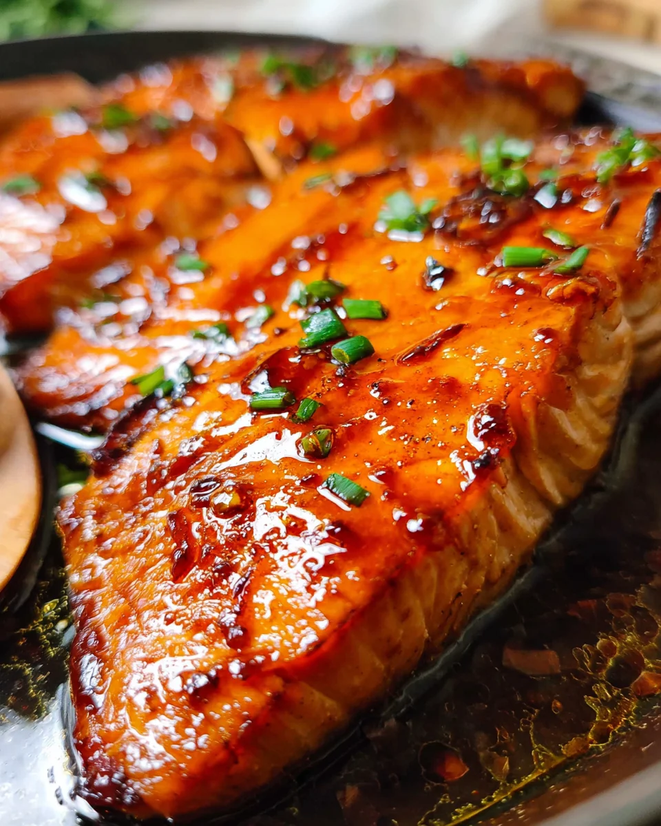 Bourbon Glazed Salmon