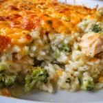 Cheesy Chicken Broccoli Rice Casserole
